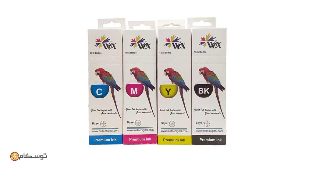 ست جوهر پرینتر اپسون 4 رنگ Epson WOX 100ml
